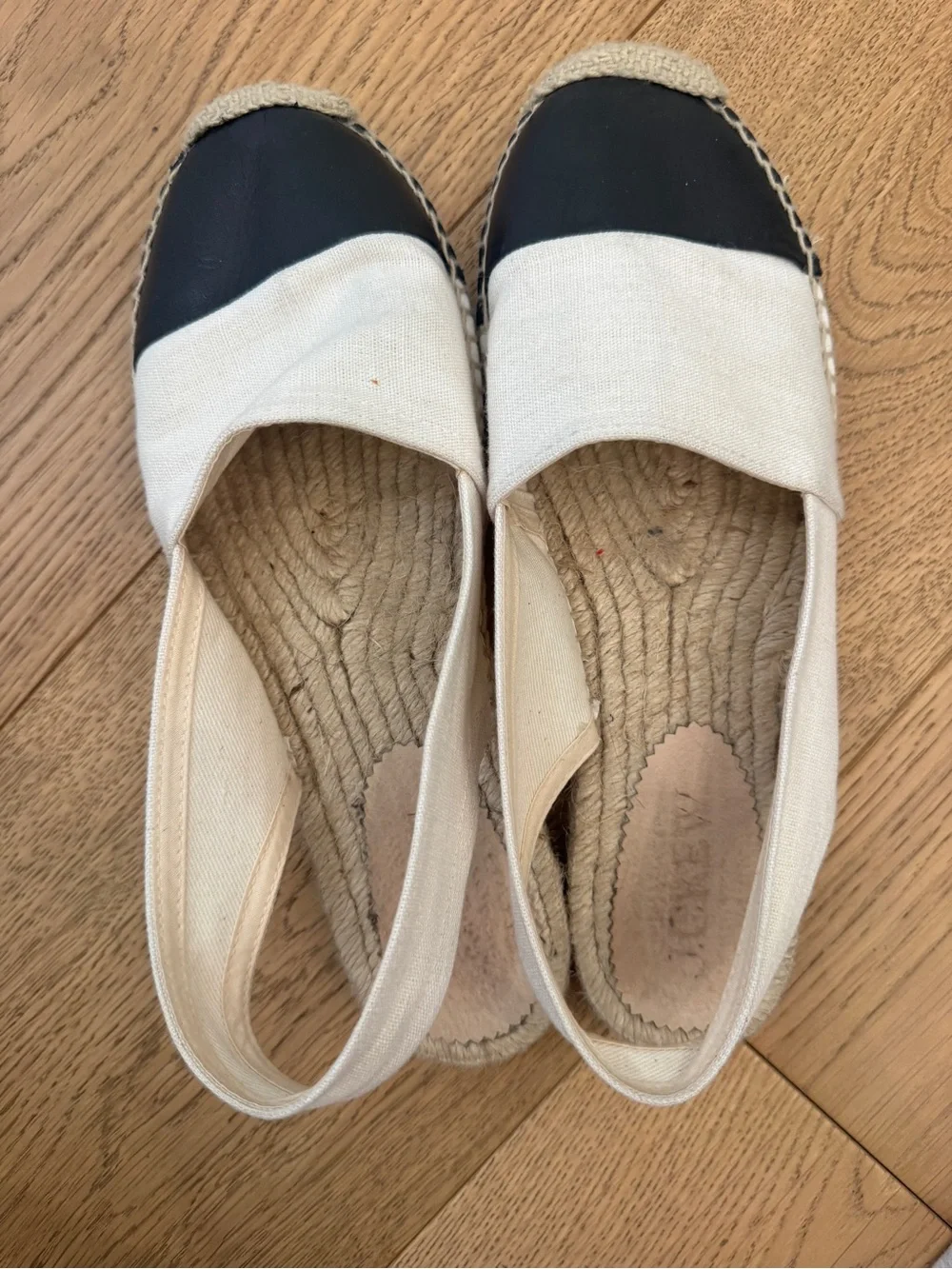 J. Crew cap toe slingback espadrilles in canvas